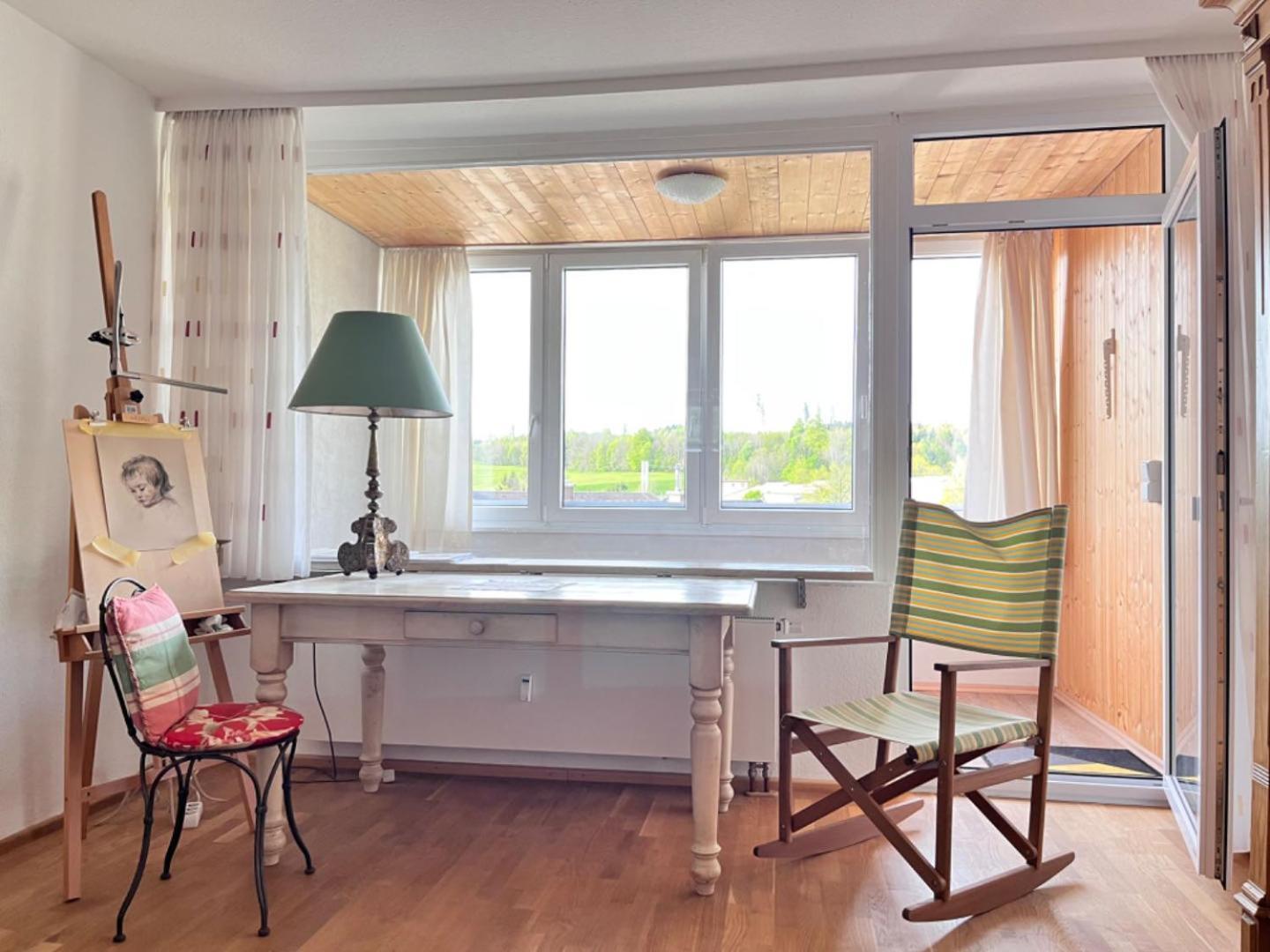 Grosszuegige Wohnung, Bergblick, Vintage Зонтхофен Экстерьер фото